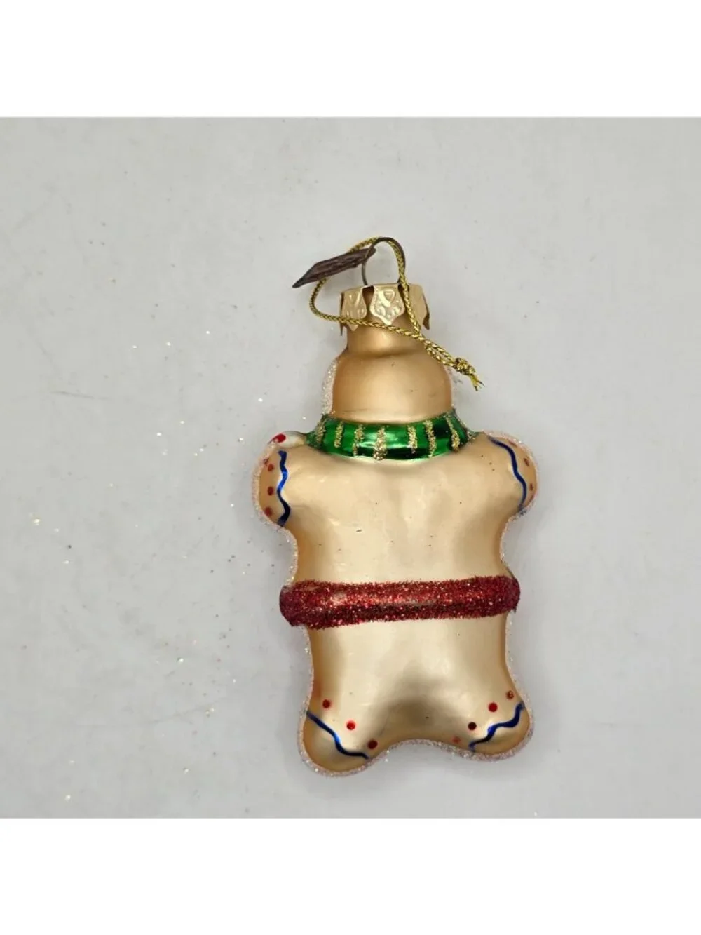 Christmas Ornament Glass Gingerbread Man Thomas Pacconi Museum Series 2003 VTG
